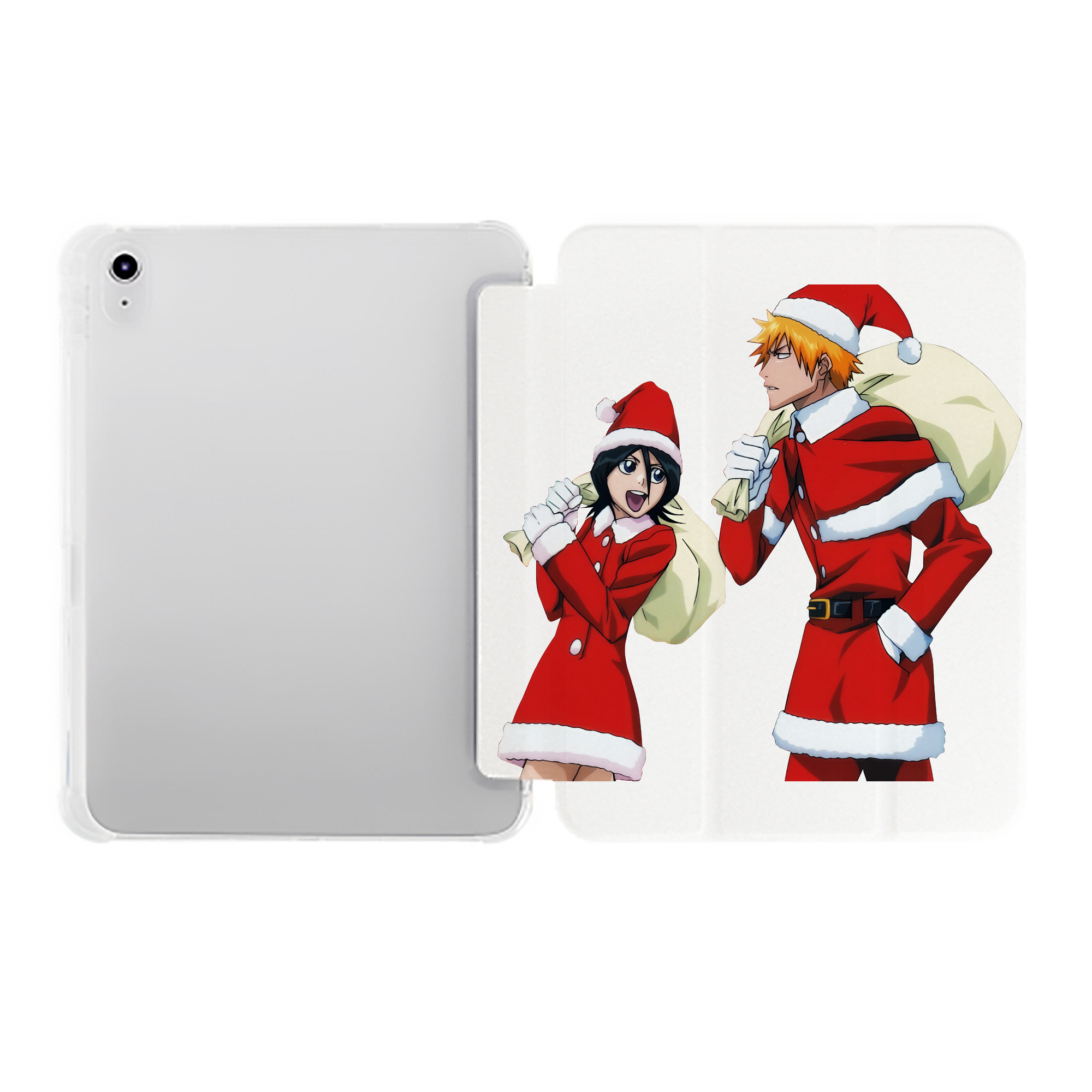 （画像用） ブリーチ 朽木ルキア BLEACH Kuchiki Rukia IPad ケース ペン収納付き 三つ折りスタンド PUレザー×シリコン 対応機種9.5/10.5/10.9インチ